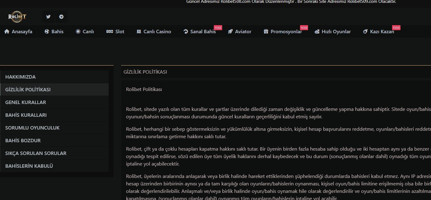 Rolibet Telegram